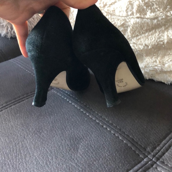 KAREN SCOTT Black Suede Heels S7AA - Picture 4 of 9